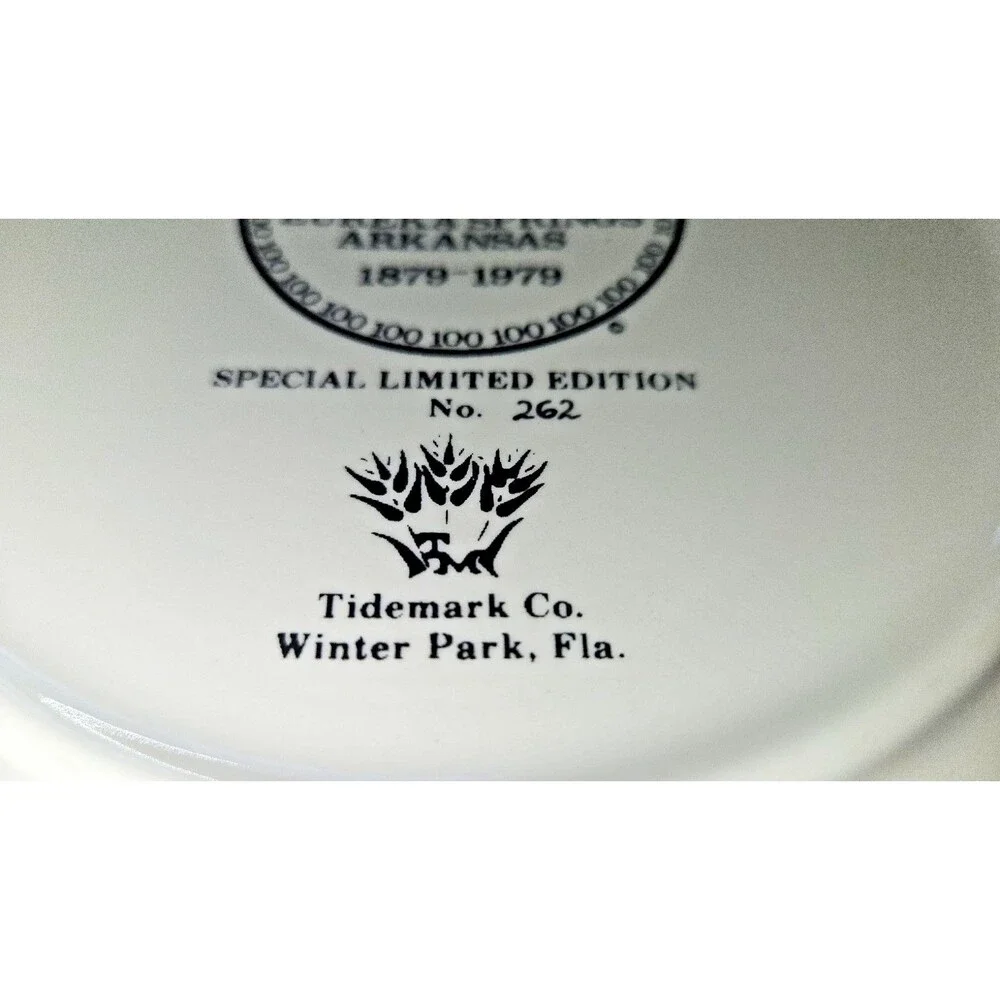 VTG Eureka Springs Arkansas 100 Centennial 1879-1979 Souvenir Plate CRESCENT SPR